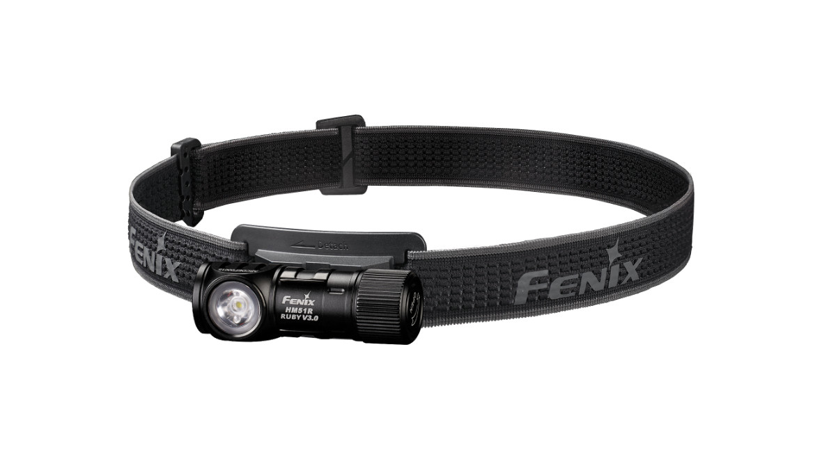 FENIX Nabíjecí čelovka HM51R Ruby V3.0 celočerná
