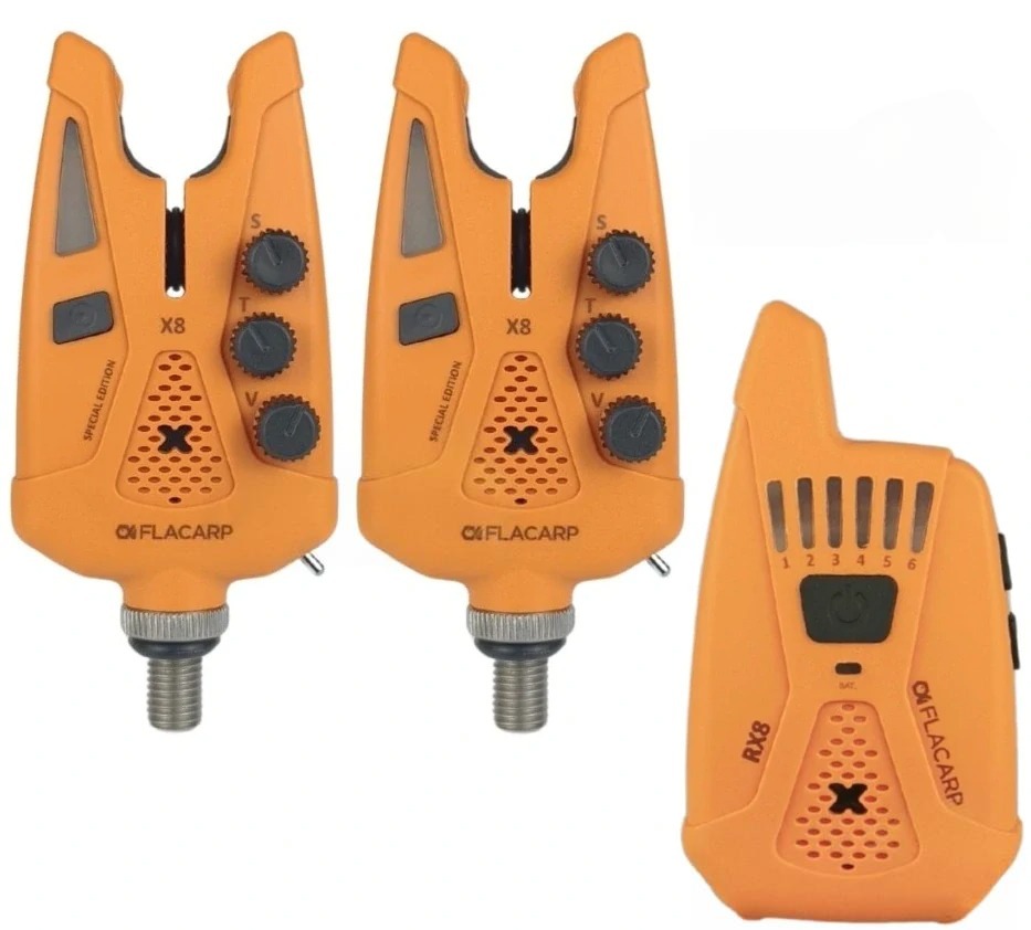 FLACARP Sada signalizátorů X8 + RX8 2+1 - ORANŽOVÁ
