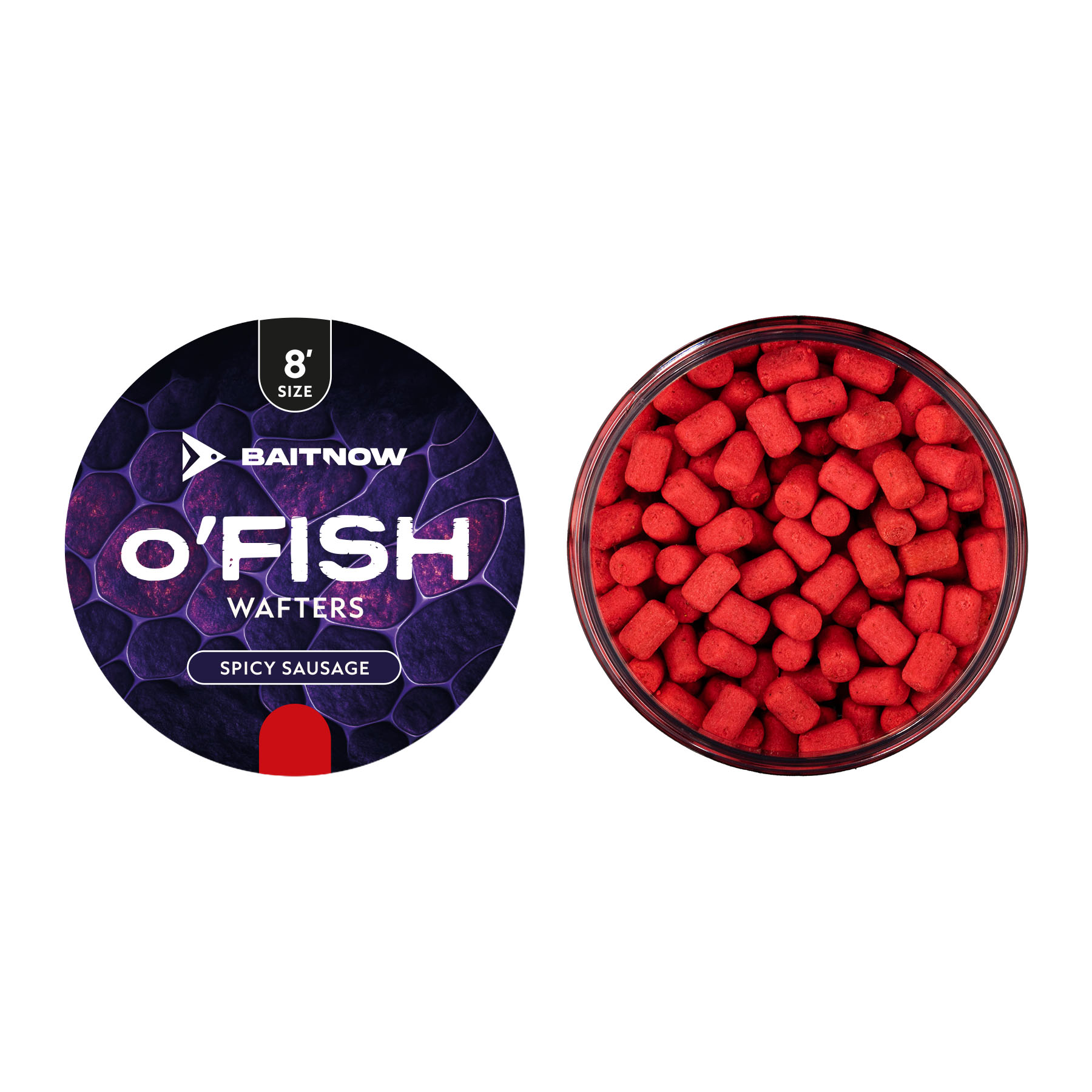 BAITNOW Wafters Method Feeder O´Fish Spicy Sausage 8mm 24 g