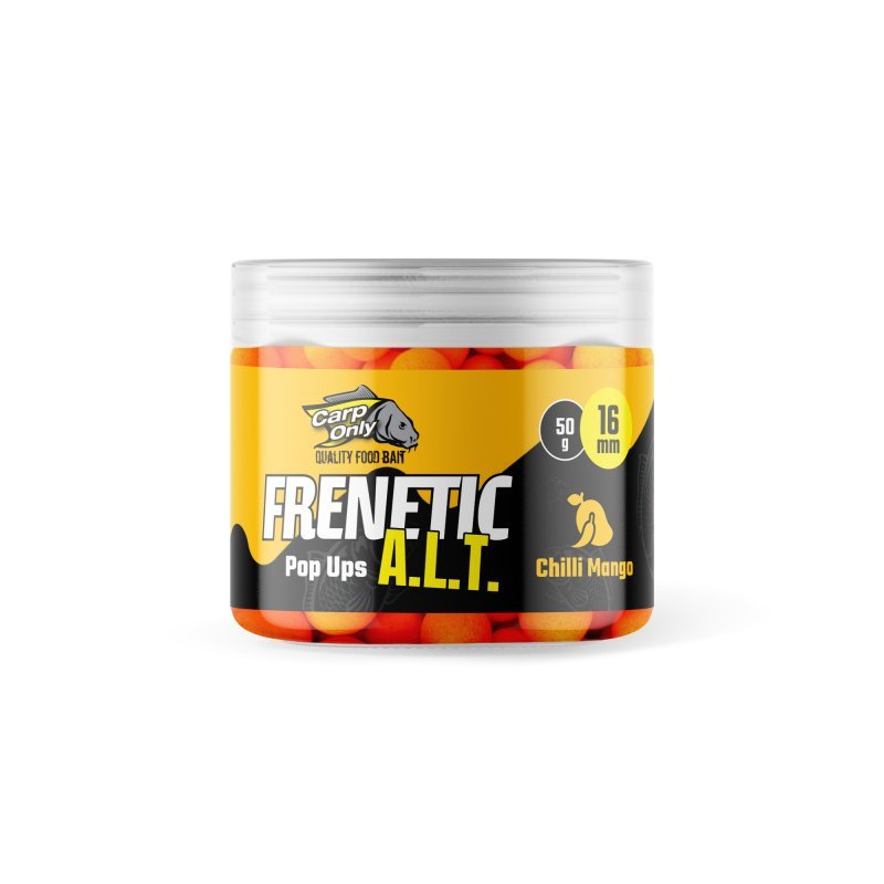 CARP ONLY Plovoucí Boilies Frenetic A.L.T. Hi-Visual Pop Ups Chilli Mango 16 mm 50 g
