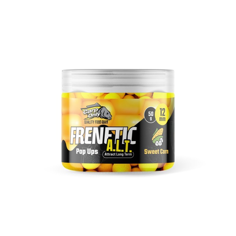 CARP ONLY Plovoucí Boilies Frenetic A.L.T. Hi-Visual Pop Ups Sweet Corn 50 g 16 mm 50 g