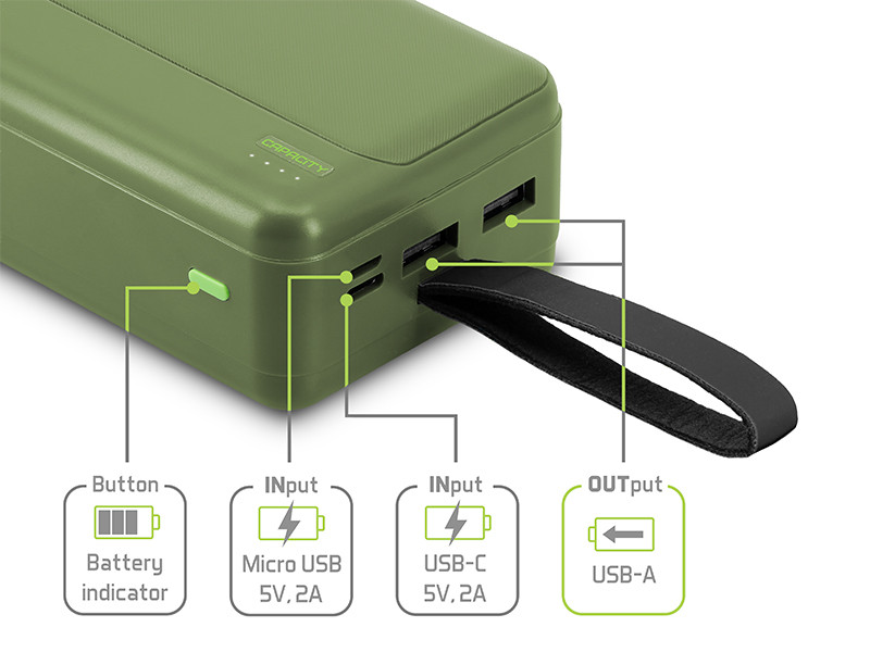 DELPHIN Powerbanka PoweriX / 27 000 mAh