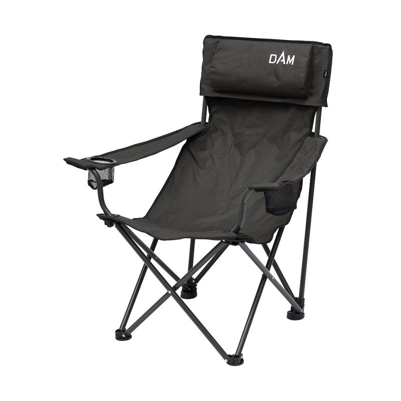 DAM Křeslo Foldable Chair with Bottle Holder Steel