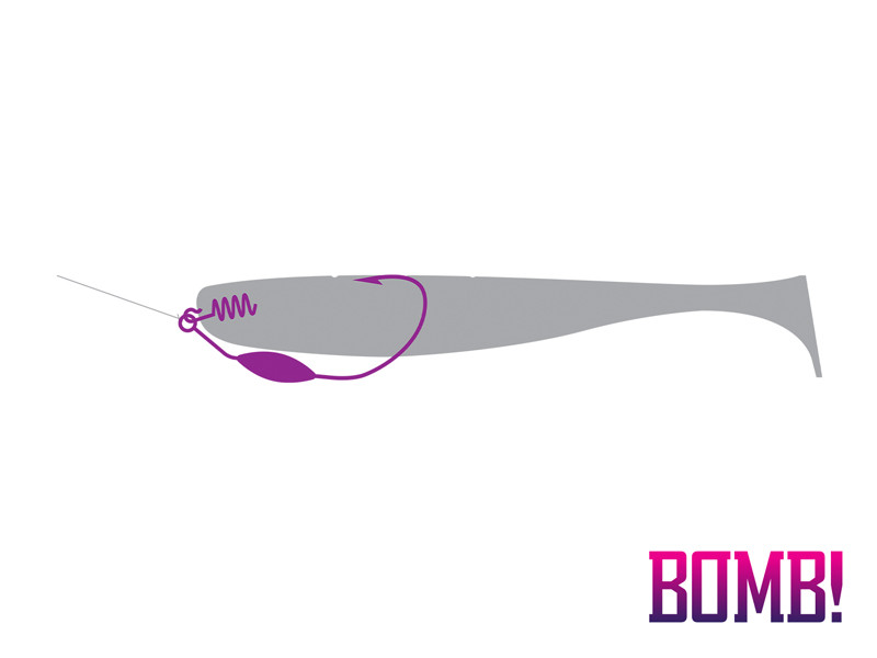 DELPHIN Háček BOMB! HeavyShank 7g-4/0 5 ks