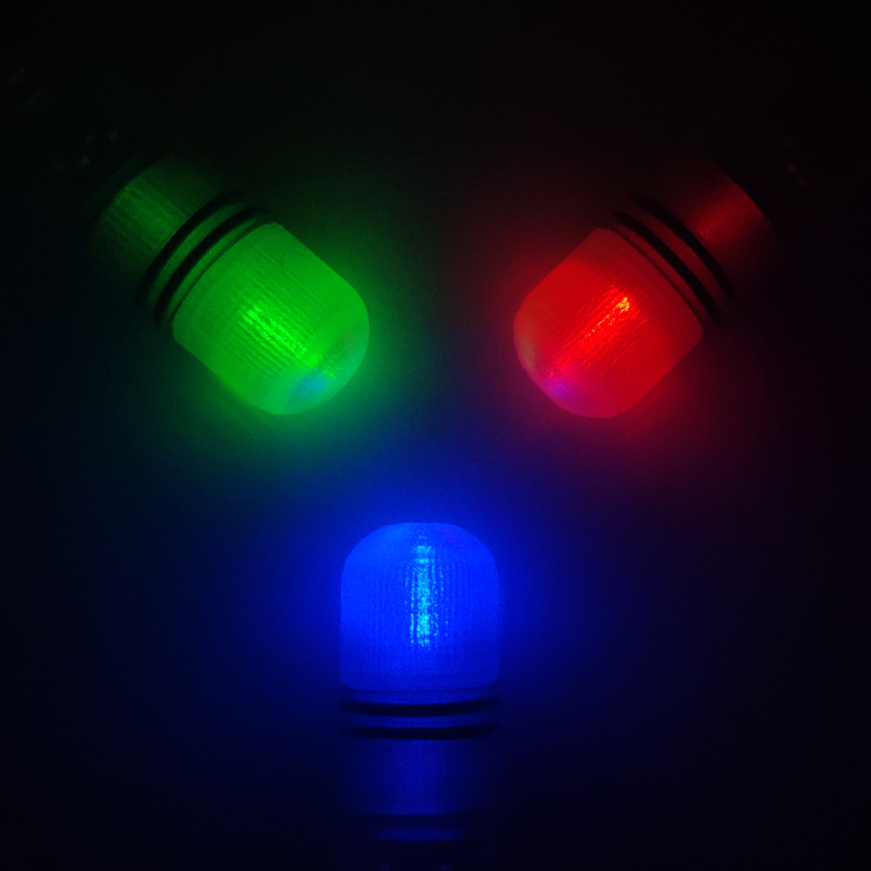 DAEMONS Sklopná tyčová bójka 05 s RGBS led diodou (červená, zelená, modrá), sensorem a vypínačem