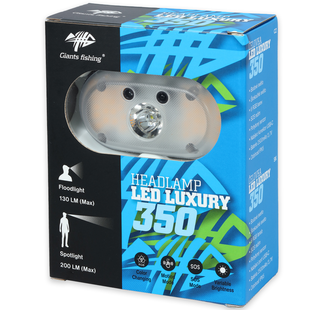 GIANTS FISHING Čelovka Headlamp LED Luxury 350