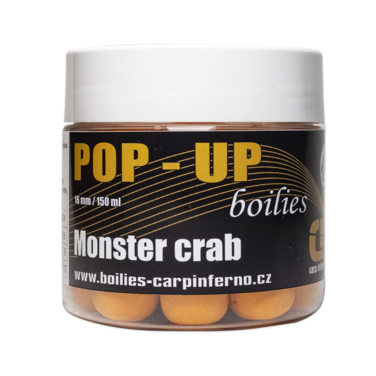 CARP INFERNO Pop - up boilies Monster Crab 16 mm 150 ml