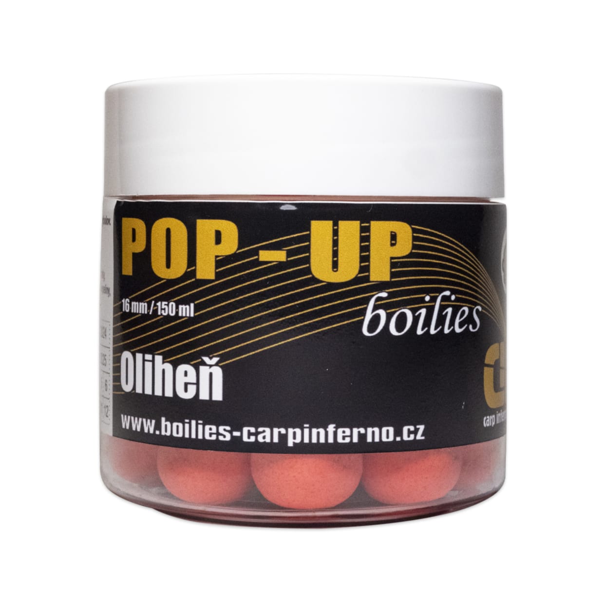 CARP INFERNO Pop - up boilies Oliheň 16 mm 150 ml