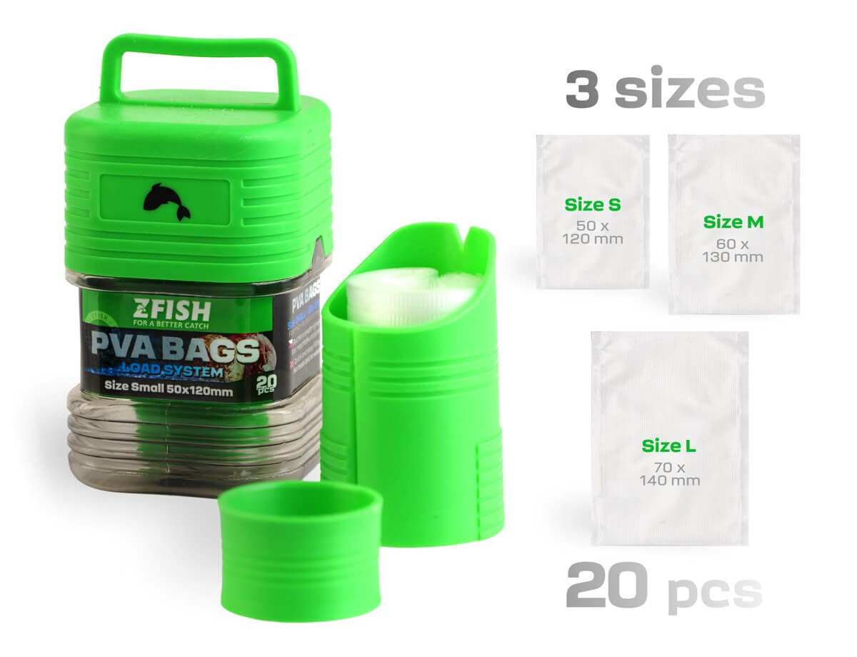 ZFISH PVA Plnička Load System 20ks Velikost L (70x140mm)