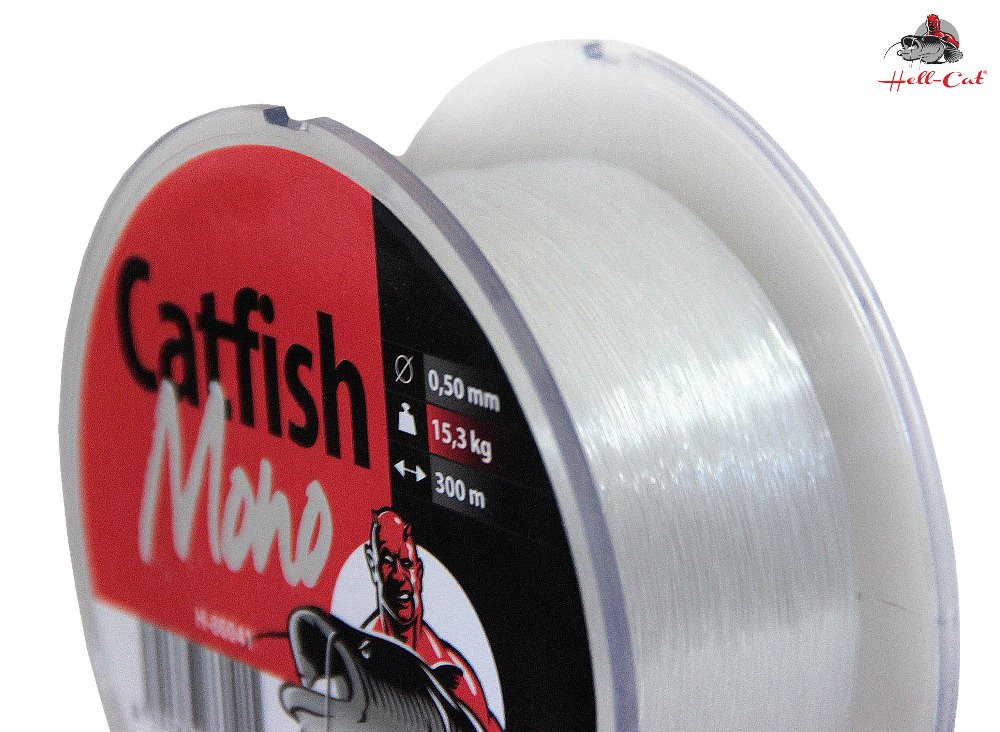 HELL-CAT VLASEC CATFISH MONO CLEAR 0,50MM / 15,3 KG / 300M