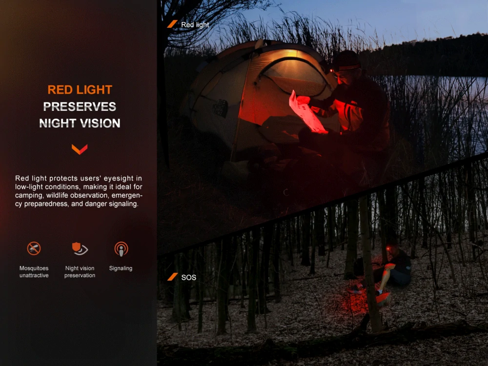 FENIX Čelovka HL16 (450 lumenů) zelená