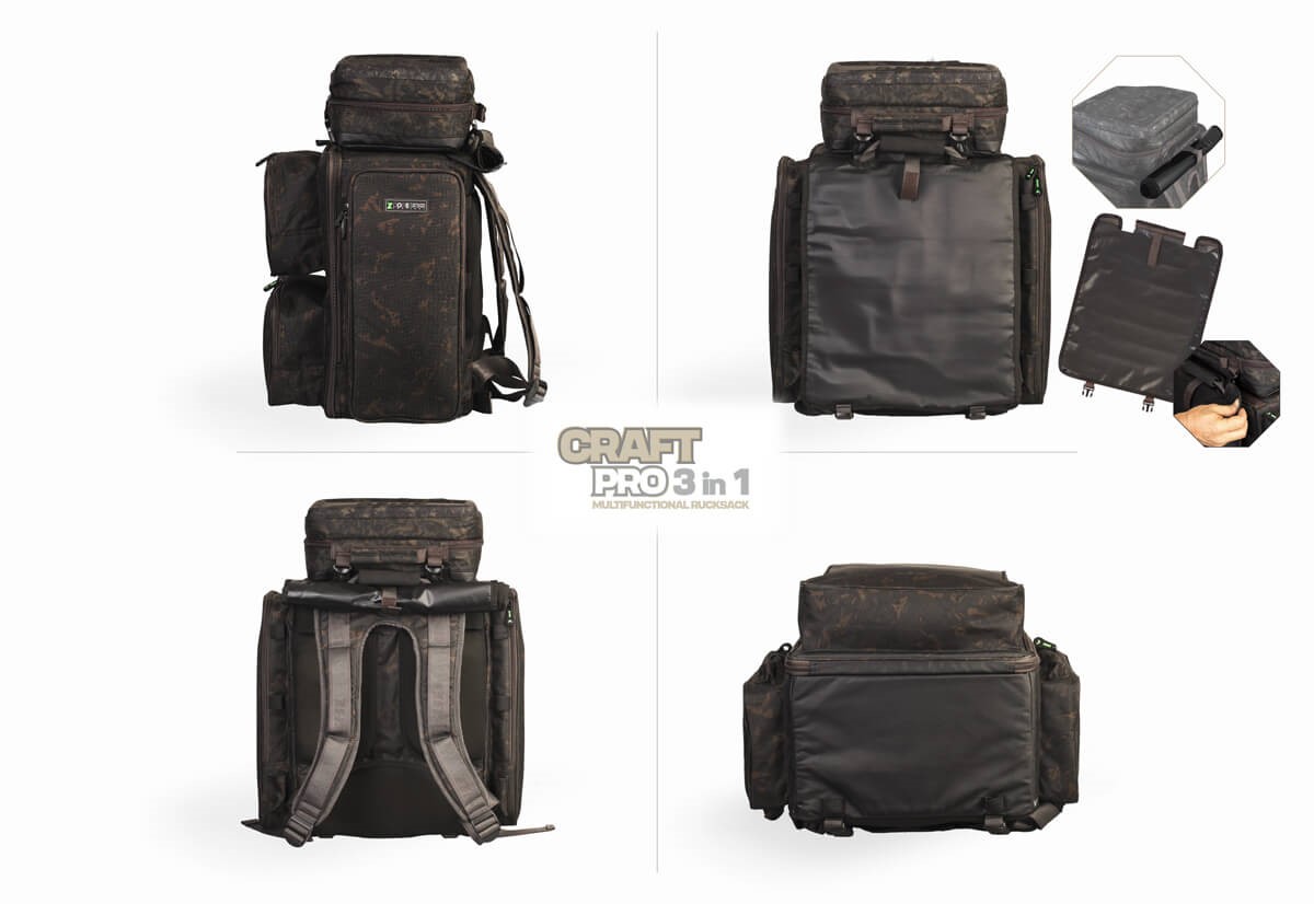 ZFISH Batoh CraftPro Rucksack Z-CORE 3in1