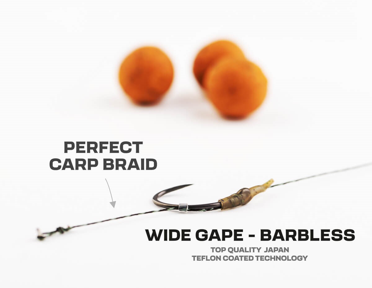 ZFISH ZFISH Návazec Wide Gape Bez Protihrotu Carp Rig vel.4
