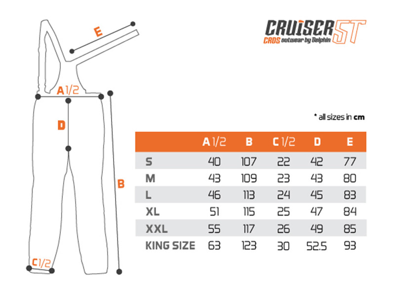 DELPHIN Kalhoty CruiserCROS 5T vel. XXL
