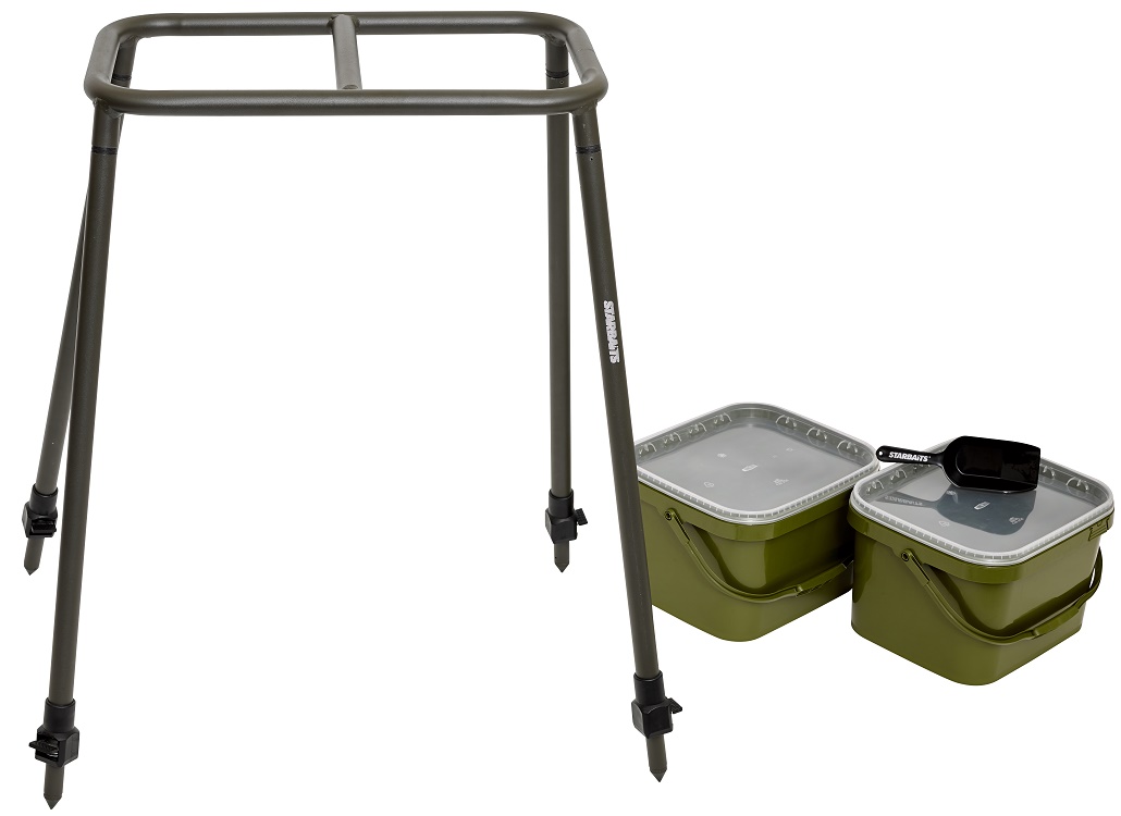 STARBAITS Plateform bucket (stojan+2 kbelíky+lopatka)
