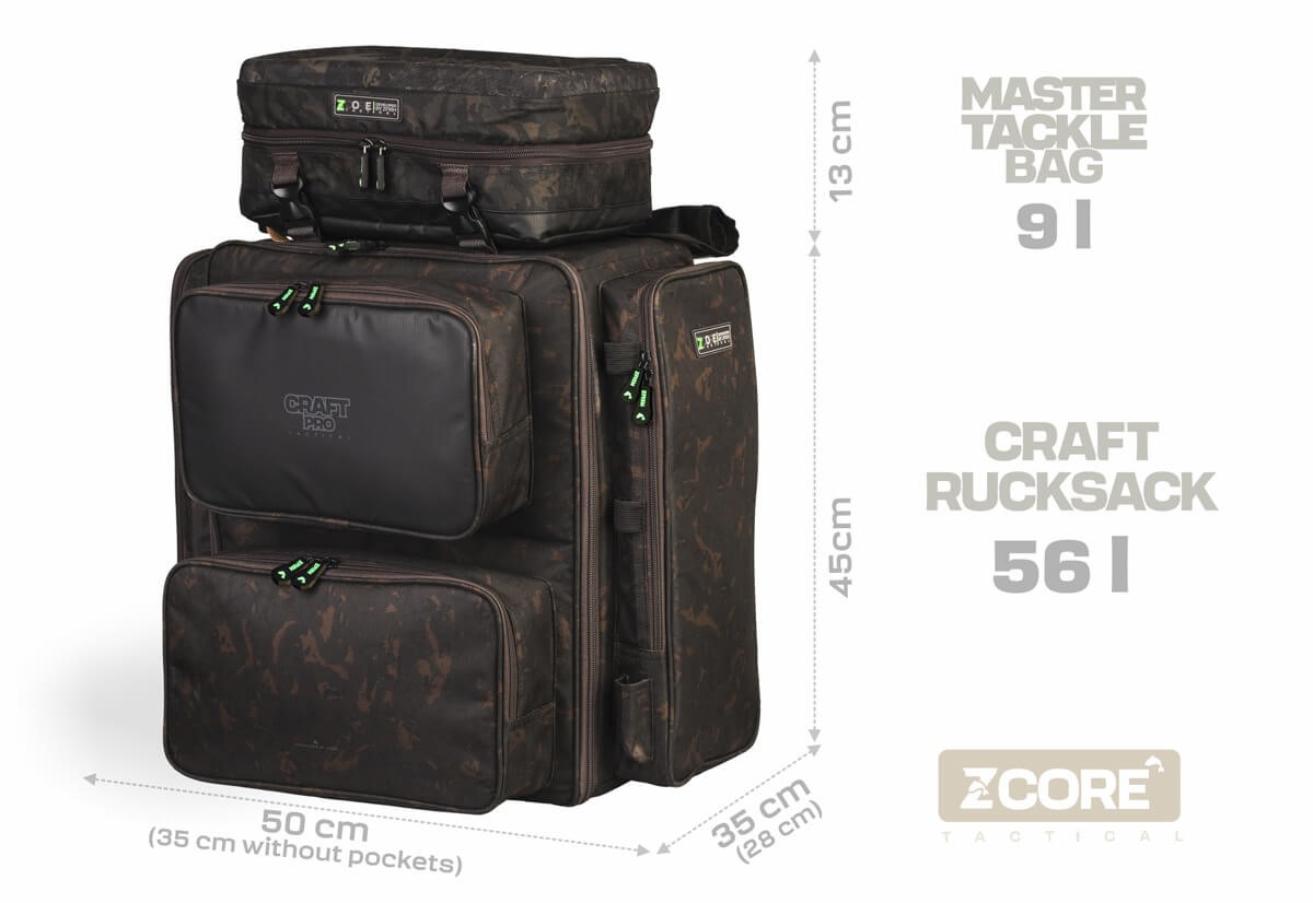 ZFISH Batoh CraftPro Rucksack Z-CORE 3in1