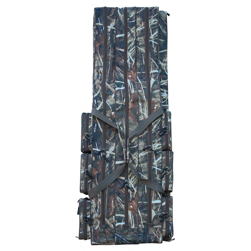SURETTI Obal na pruty tříkomorový 110 cm Camo