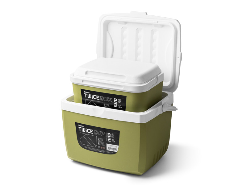 DELPHIN Set chladících boxů Delphin TwiceBOX 2v1 5l +13l / 2x400ml
