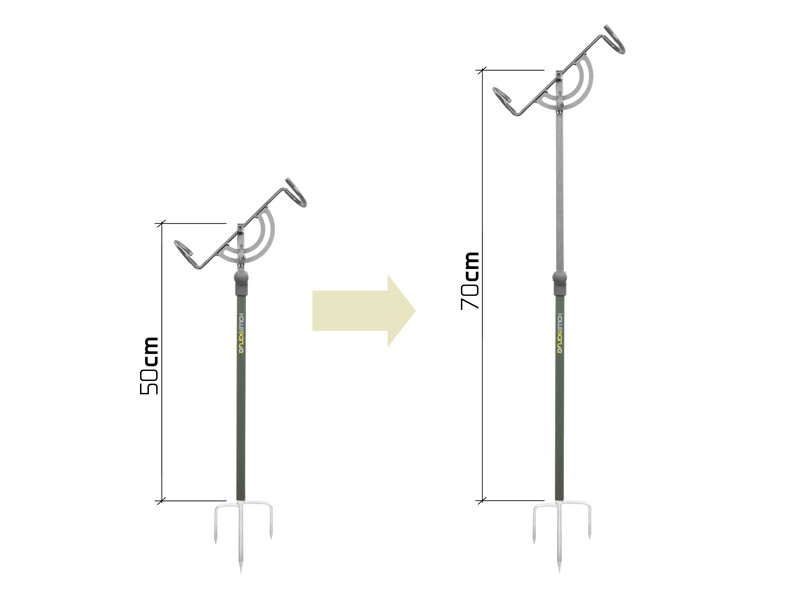 DELPHIN Teleskopický držák na prut FlexiSTICK