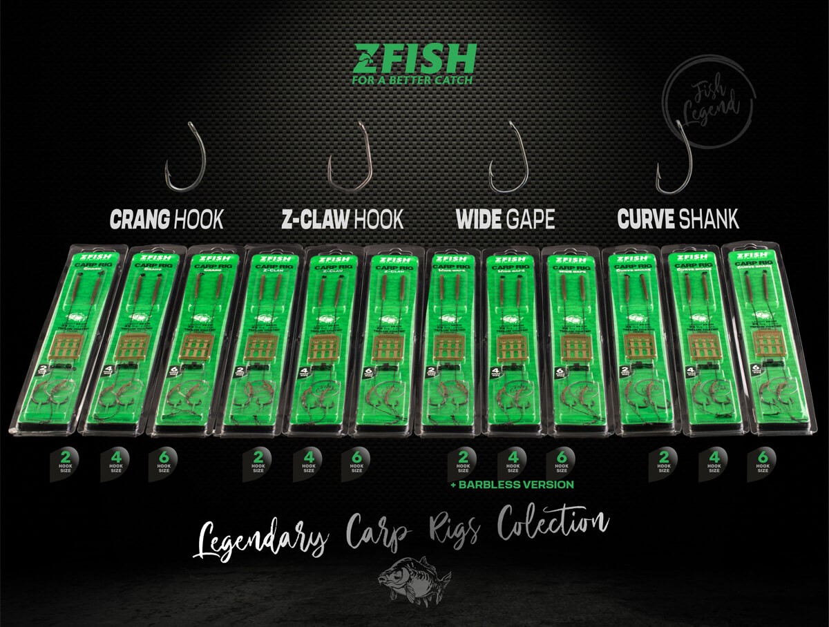 ZFISH ZFISH Návazec Wide Gape Bez Protihrotu Carp Rig vel.4