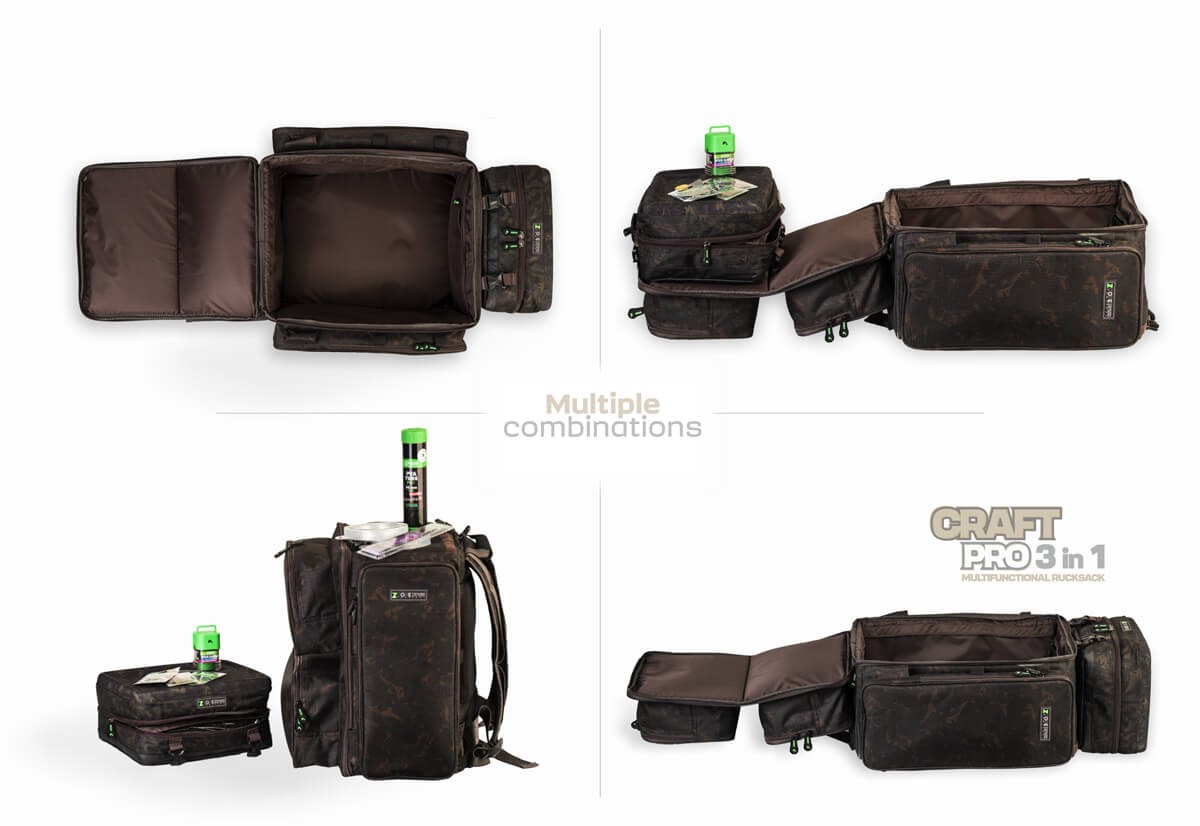 ZFISH Batoh CraftPro Rucksack Z-CORE 3in1
