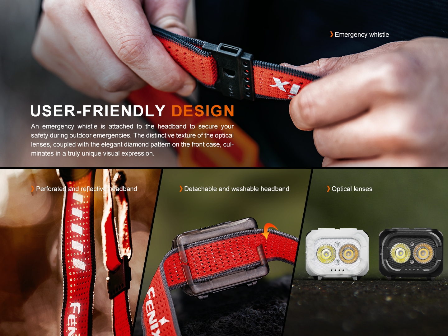 FENIX Nabíjecí čelovka HL18R-T V2.0 černá