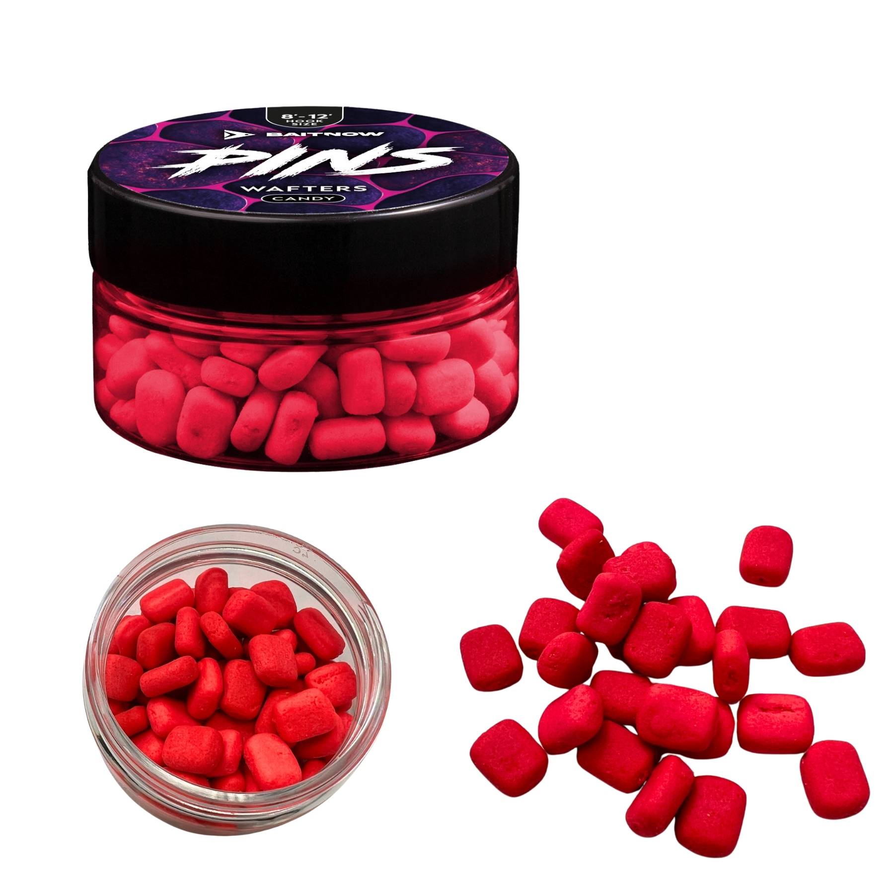 BAITNOW Wafters Method Feeder Pins Candy 8-12mm 12 g