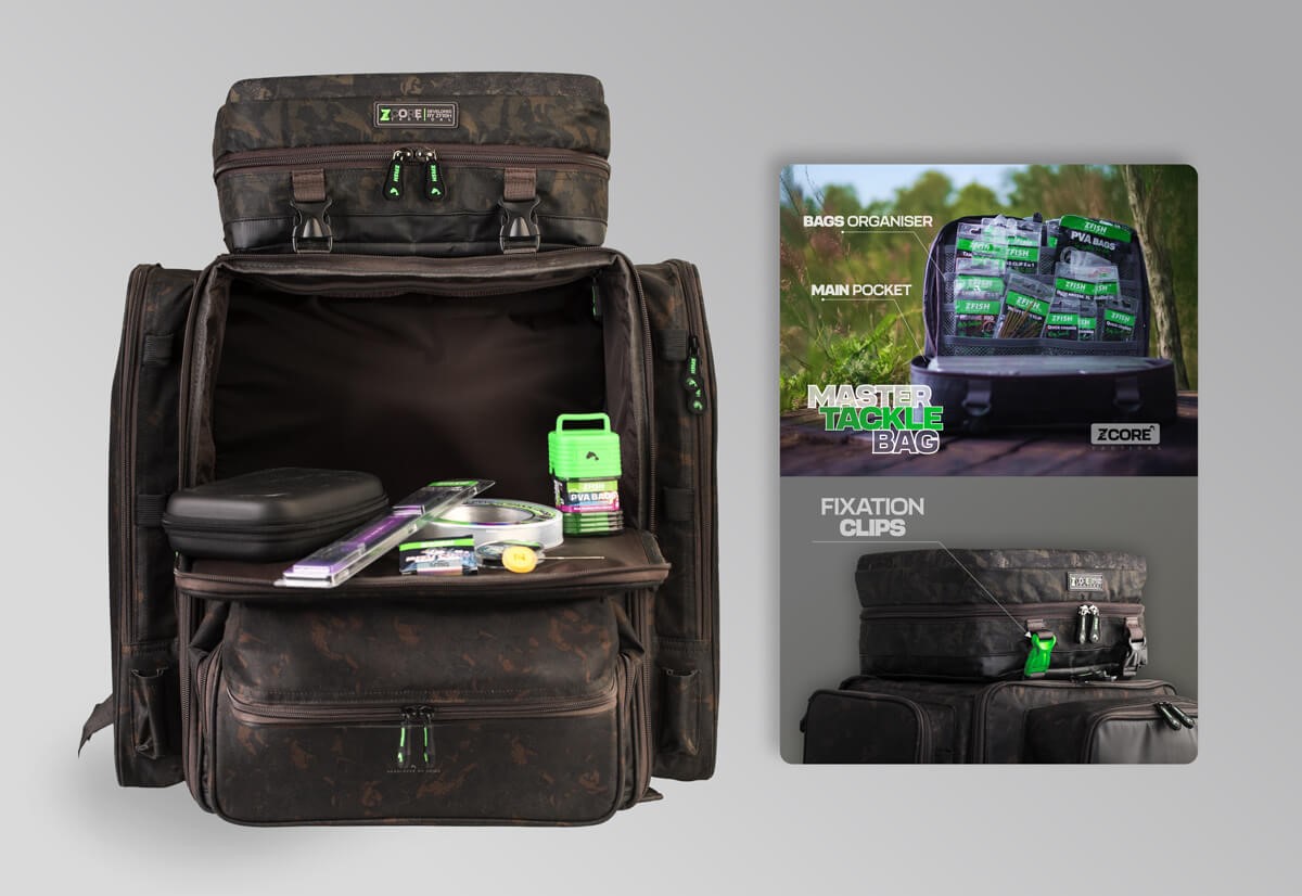 ZFISH Batoh CraftPro Rucksack Z-CORE 3in1