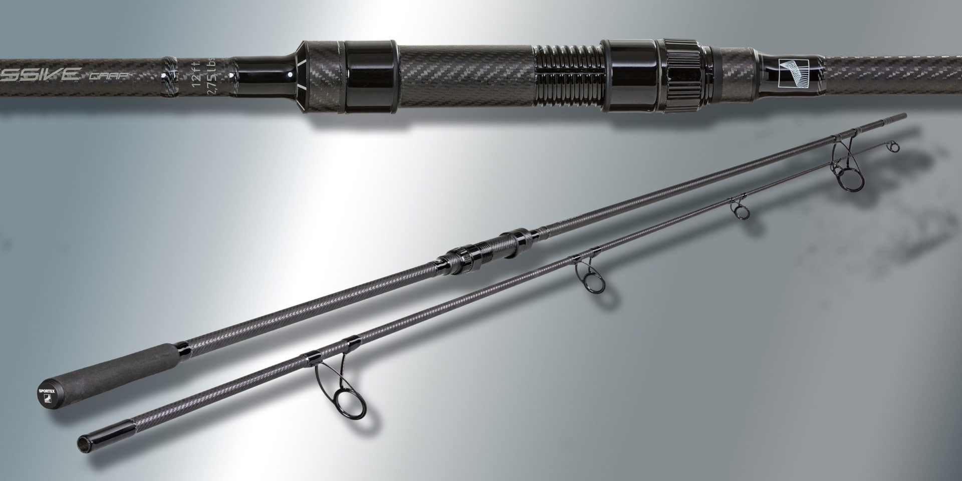 SPORTEX Prut Impressive Carp 366 cm 3,00 lb 2 díl