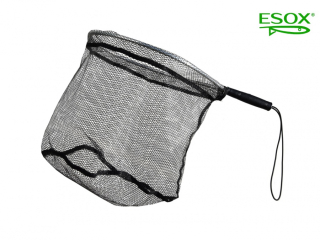 ESOX Podběrák Salmo Black - pogumovaná síťka