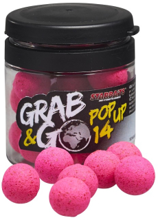 STARBAITS Plovoucí boilies Pop-Up G&G Global Strawberry 20g 14mm