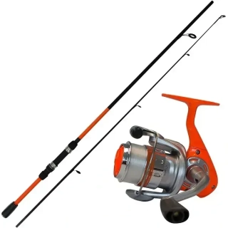 DAM Dětský set Vibe Combo 180cm 5-20g + naviják Vibe 25FD ORANGE