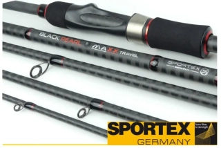SPORTEX Prut Black Pearl MAXX Travel 4-díl 240 cm 40 g