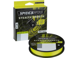 SPIDERWIRE Splétaná šňůra Stealth Smooth x8 Yellow 0,13 mm 12,7 kg 150 m