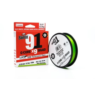 SUFIX Šňůra 91 G-CORE 0,165 mm 8,1 kg 150 m neon chartreuse