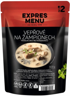 EXPRES MENU Vepřové na žampionech 2 PORCE