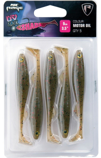 FOX Rage Sada gumových nástrah Slick Shad Ultra UV Stickleback - 9 cm 5 kusů