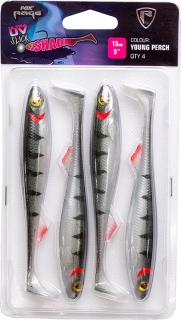 FOX Rage Sada gumových nástrah Slick Shad Ultra UV Stickleback - 9 cm 5 kusů