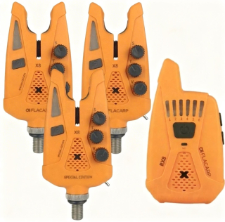 FLACARP Sada signalizátorů X8 + RX8 3+1 - ORANŽOVÁ 