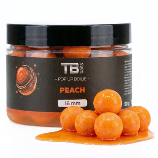 TB BAITS Plovoucí boilie Pop-up Peach + NHDC 50g 12mm