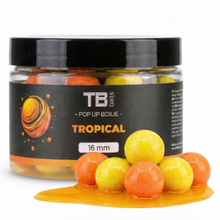 TB BAITS Plovoucí boilie Pop-up Tropical + NHDC 50 g 12mm