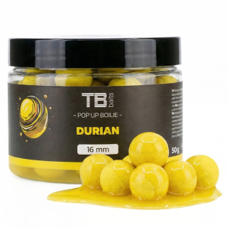 TB BAITS Plovoucí boilie Pop-up Durian + NHDC 50 g 12mm
