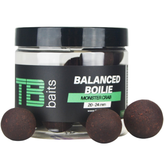 TB BAITS Vyvážené Boilie Balanced + Atraktor Monster Crab 100 g 20-24 mm