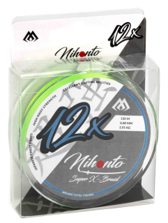MIKADO Šňůra Nihonto Super X-Braid Fluo 150m 0,10mm 8,25kg