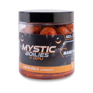 MAGIC WOLF Mystic Boilies v dipu Meruňka 160g 20mm