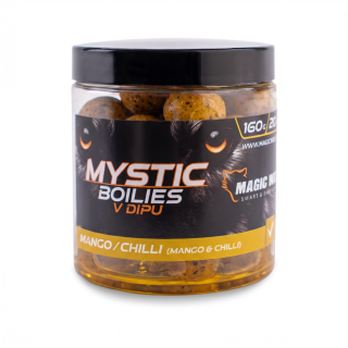 MAGIC WOLF Mystic Boilies v dipu Mango Chilli 160g 20mm