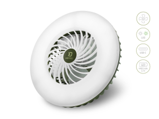 DELPHIN Ventilátor se světlem Ventix 7W/4400mAh