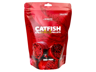 LK BAITS Catfish Pellet Crushed Red Fish 38mm 6ks