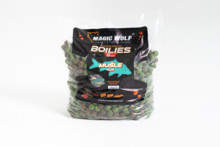  MAGIC WOLF Krmné Boilie 5 kg 24 mm Mušle GLM
