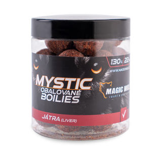 MAGIC WOLF Mystic obalované boilies Játra 130g 26mm